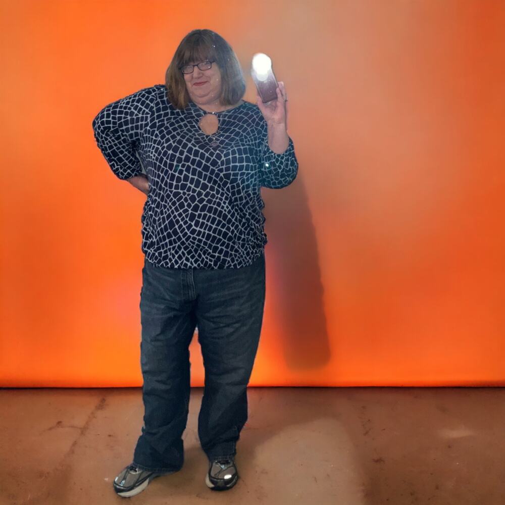 Gorgeous Michael Michael Kors Navy & Light Blue Blouse 3X!